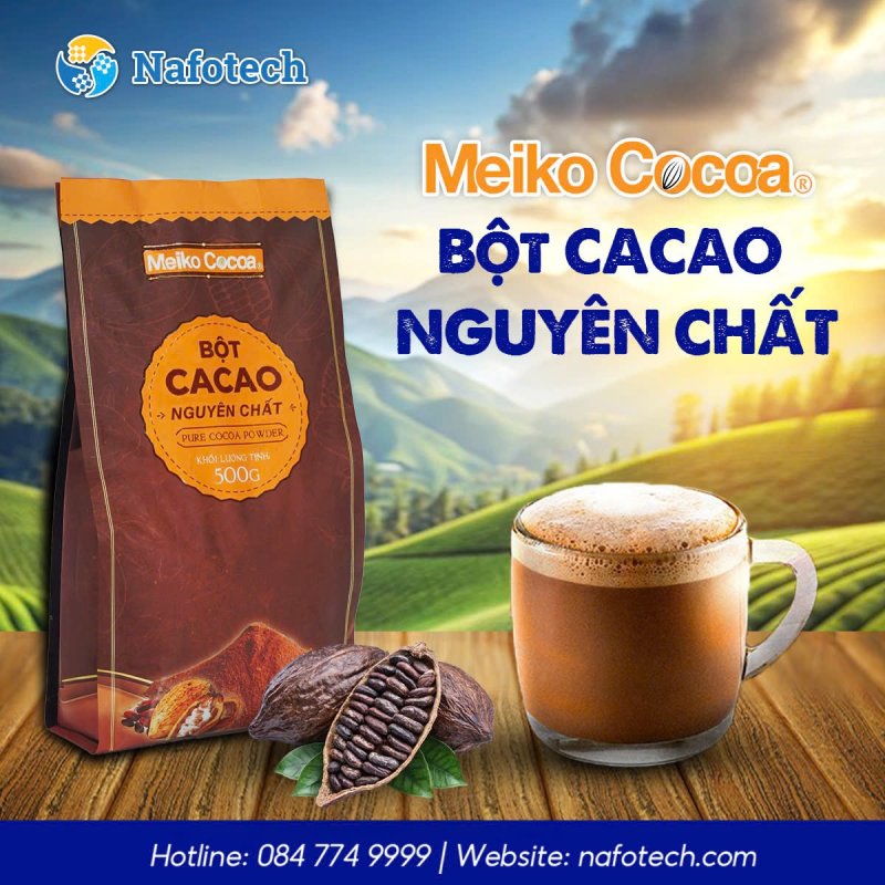 các loại bột cacao Meiko Cocoa tại Nafotech JSC 